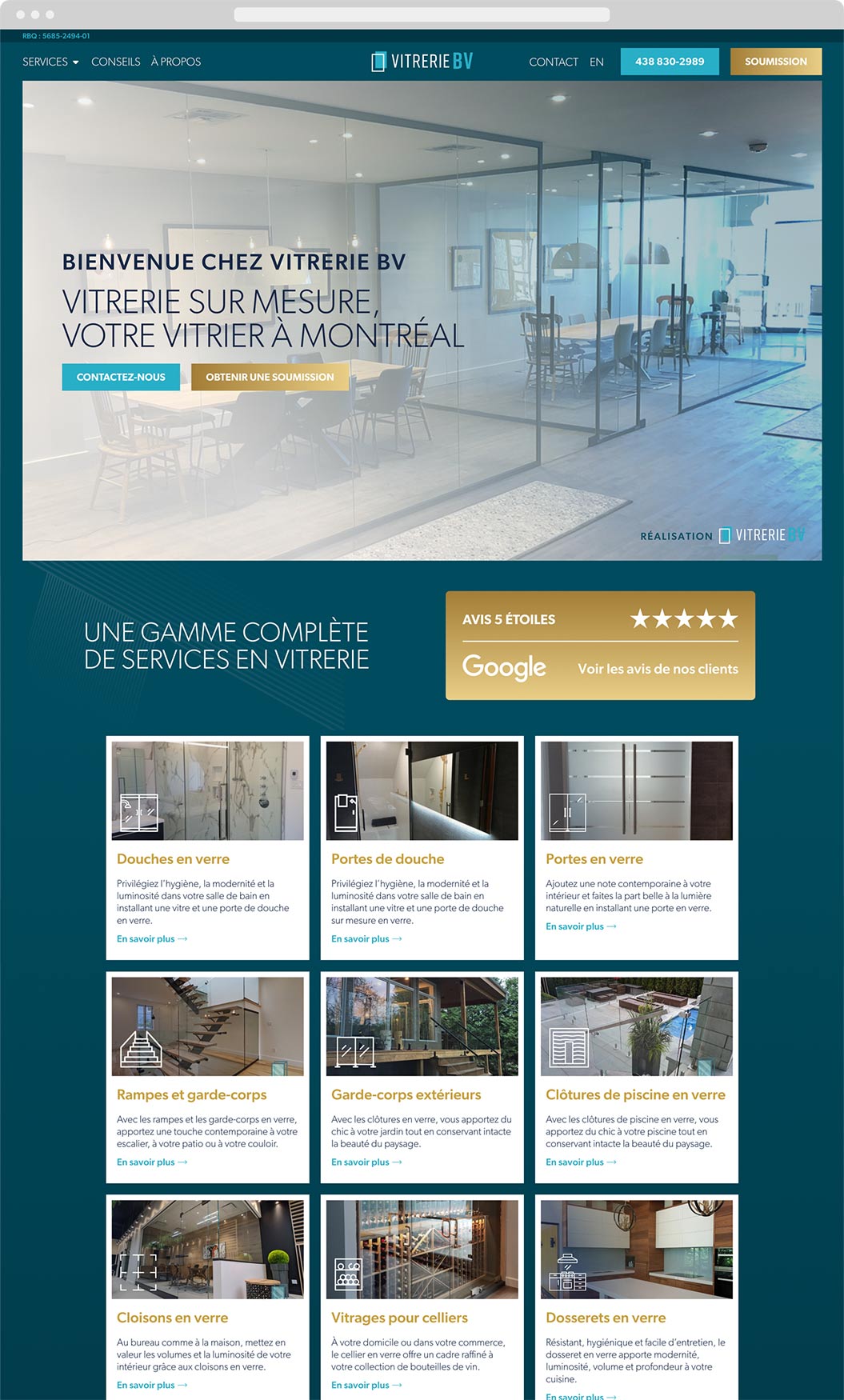 VitrerieBV-Website
